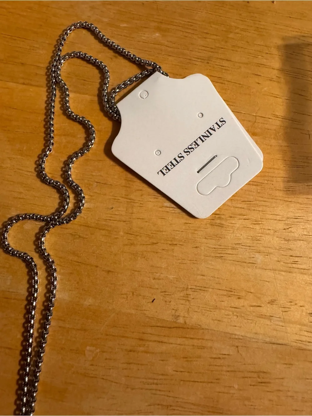 Stainless Steel Silver Tone Elephant Necklace